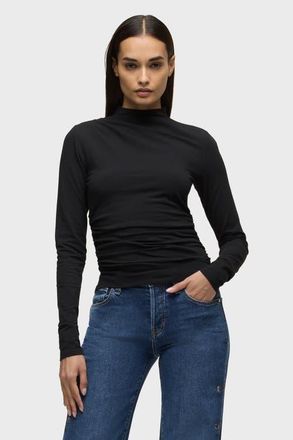 Hudson Mock Neck Long Sleeve in Black at Nordstrom, Size X-Small