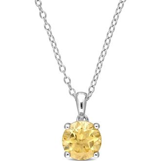 Delmar Citrine Pendant Necklace in Yellow at Nordstrom Rack