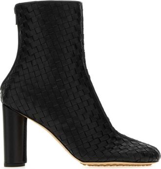 Bottega Veneta Black Woven Cherry Boots