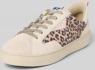 Tamaris Tamaris Low Top Sneaker mit Animal Print in Ecru, Gr&ouml;&szlig;e 37
