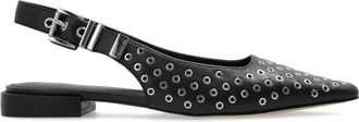 Michael Kors Zwarte Sling Sneakers - Dames - Ballerinas - Zwart - 39 EU - Leer - Schoenen