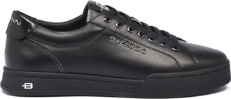 Baldinini Sneaker van leer zwart - Heren - Sneakers - Zwart - 41 EU - Leer - Schoenen