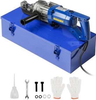 OEM Cortadora De Barras El&eacute;ctrica, 900 W, 110 V, Hidr&aacute;ulica Port&aacute;til Con Cuchillas De Mordaza, Corta Barras De 4 Mm A 16 Mm En 3 Segundos (900 W Rc-16)