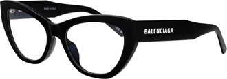 Balenciaga Stijlvolle Optische Bril Bb 0449O - Dames - Brillen - Zwart - 55 MM - Accessoires