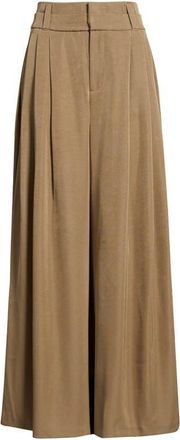 Wit & Wisdom Skyrise Triple Pleat Palazzo Pants in Cinder at Nordstrom, Size 10