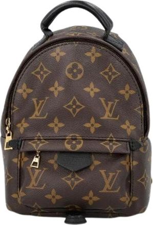 Louis Vuitton Pre-owned Palm Springs Mini rugzak - Dames - Vintage Rugzakken - Bruin - ONE Size - Vintage