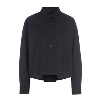 Bitte Kai Rand Shirts, female, Black, L, Core Cotton Shirt with Pleats Black