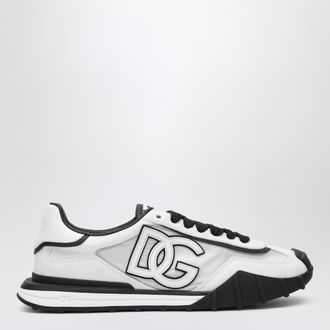 Dolce & Gabbana Sneakers nere/bianche in pelle scamosciata
