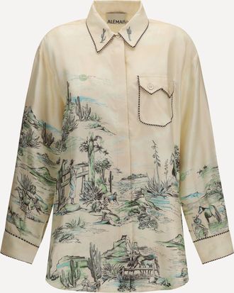 Alemais Camicia Scout in twill di seta Woman 10