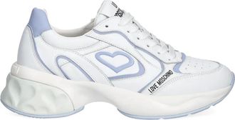 Love Moschino Sneakers met vlakken - Wit