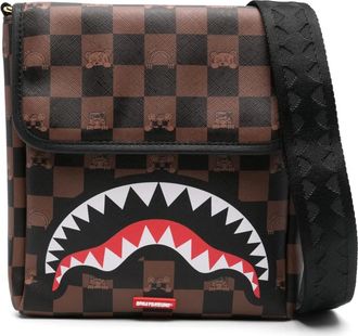 Sprayground Peeking Character-check messenger bag - men - PVC/Polyester - OS - Brown