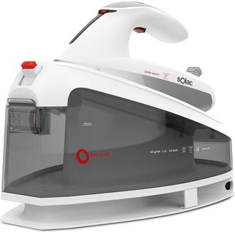 Solac Centro Stiro Blank Canvas 2400W, Ferro da stiro professionale, Vapore pressurizzato 7 bar, Avvio rapido in 30s, Supervapore 400g/min, Vapore