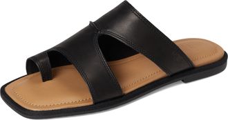 UGG Womens Matira Flat Sandal, Black Leather, 7.5 UK