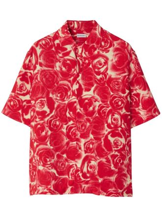 Burberry Camicia con stampa - Rosso