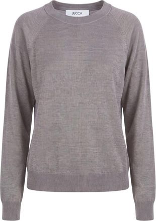 Jucca Ronde hals gebreid - Dames - Ronde hals truien - Beige - M - Truien & Vesten