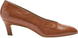 Scarosso Deva Pumps - Dames - Pumps - Bruin - 39 1/2 EU - Leer - Schoenen