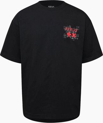 Replay Mens x Martin Garrix T Shirt - Black - Size: 42