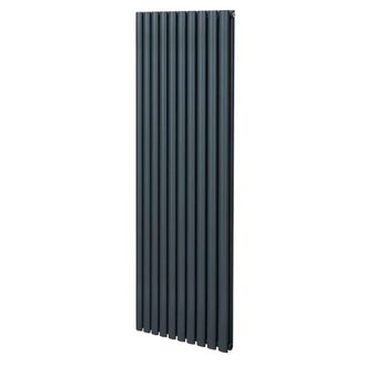 MonsterShop Oval Column Radiator - 1800mm x 600mm - Anthracite Grey