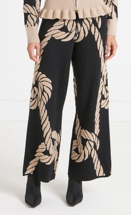 Temperley London Rope Knit Trousers in Black at Nordstrom, Size Large