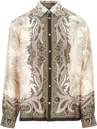 Etro Printed silk shirt Man XL