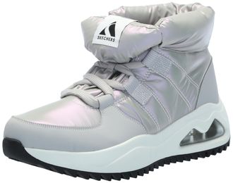 Skechers Womens Uno Peaks-Moon Puffz Sneaker, Grey, 7