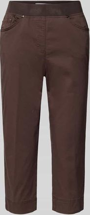 Raphaela by Brax Slim Fit Caprihose aus Baumwoll-Mix in Hellbraun, Gr&ouml;&szlig;e 40