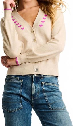 Lisa Todd Call It Love Cardigan In Almond