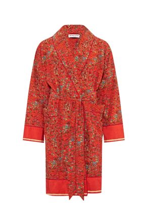Orlebar Brown Womens Mervyn Solo Fantasy Kimono In Vermillion
