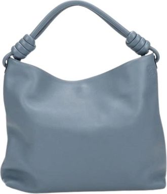 Loewe Pre-owned Shoulder Bag - Dames - Vintage Schoudertas - Blauw - ONE Size - Leer - Vintage