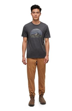 tentree Vintage Sunset T-Shirt in Meteorite Black Heather at Nordstrom, Size Xx-Large