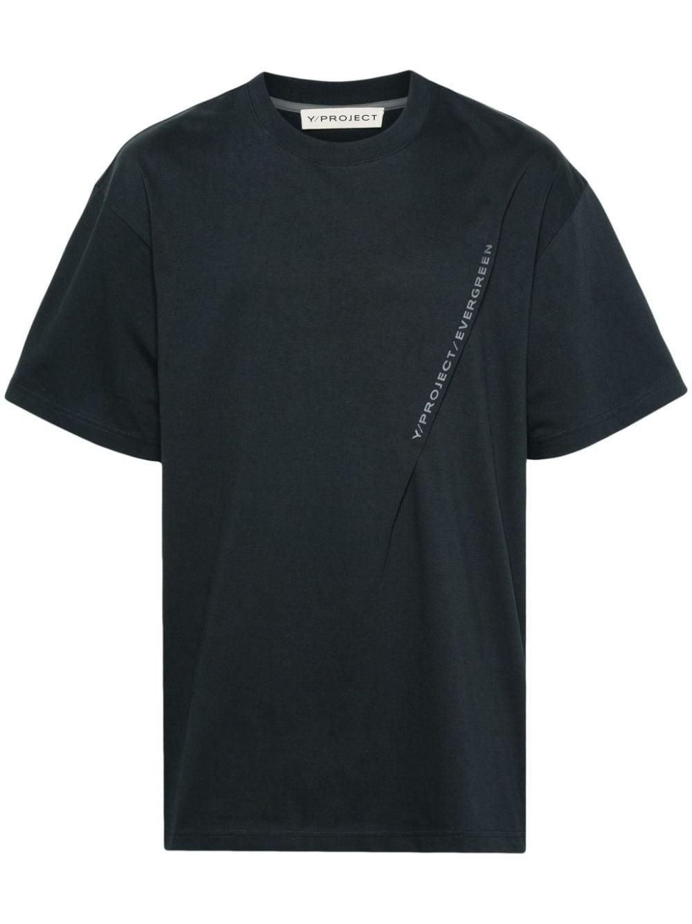 Y/Project Classic Ruched T-shirt Bodysuit in Black | FWRD