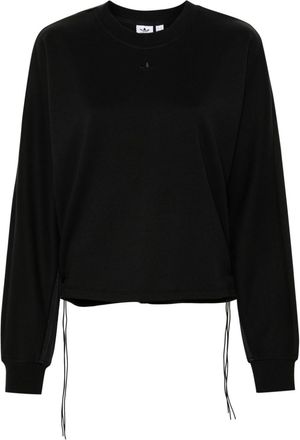 adidas 3-Stripes sweatshirt - women - Recycled Polyester/Cotton - 2XS - Black