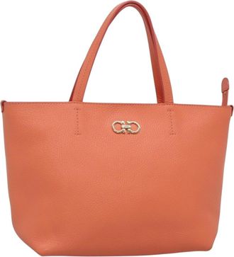 Ferragamo Bice Tote Leather Leather Tote Bag Bag (Pre-Owned)