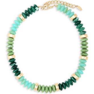 Natasha Beaded Collar Necklace in Blue/Turquoise at Nordstrom Rack