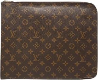 Louis Vuitton Pre-owned Monogram Canvas Clutch - Dames - Vintage Clutch - Bruin - ONE Size - Vintage