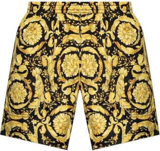 Versace Barocco swim shorts - men - Polyester - 5 - Black
