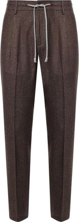 Eleventy Pantalones slim-fit - Trousers - Hombre - Marr&oacute;n - W31