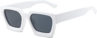 Generic Mens Outdoor Driving Sunglasses Vacation Beach Womens Accessories Sun Glasses(White)