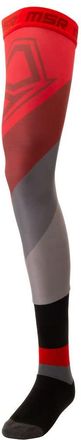 MSR Full Length Knee Brace Sock Size 6-9 Red/Black, Red/Black, Adult