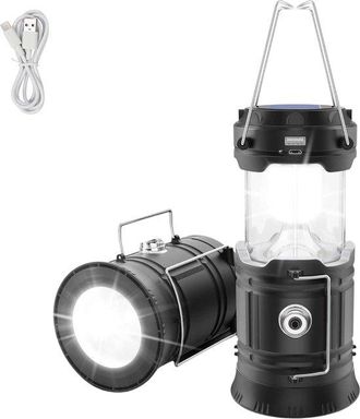 No Brand L&aacute;mpara Led Plegable - Linterna De Camping Impermeable - Linterna Solar Con Bater&iacute;a De Emergencia