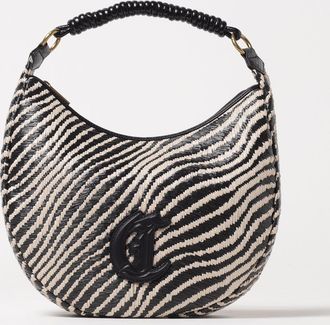 Just Cavalli Borsa Just Cavalli in rafia intrecciata con motivo zebrato