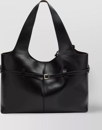 Manu Atelier medium shoulder bag cambon rectangular smooth buckle dual