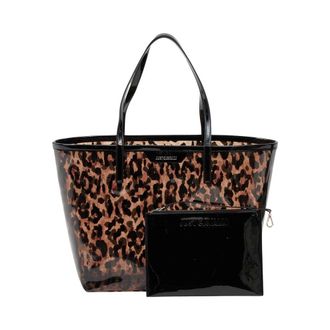 Just Cavalli Shopping Bags, female, Multicolor, ONE SIZE, Leopard Print Shopping Bag