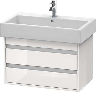 Duravit Duravit - Ketho Meuble Sous-lavabo Suspendu 6637, 2 Tiroirs, 750mm