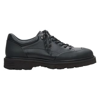 Estro & Luminara Black Leather Brogues with a Flexible Sole - male - Estro - Laced Shoes - Black - 6 UK - Shoes