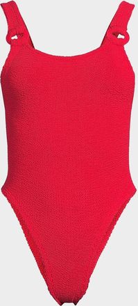 Hunza G Domino Circle-Insert One-Piece Swimsuit