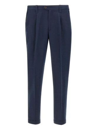 Devore Incipit tailored pleated trousers - Blue