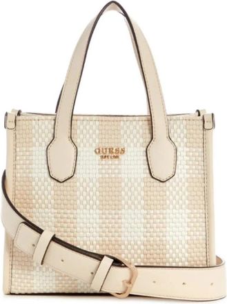 Guess Silvana 2-vakken Tote Bag - Dames - Handtassen - Wit - ONE Size - Tassen