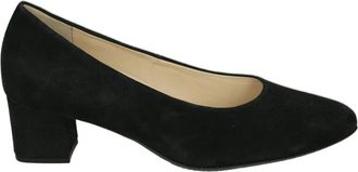 Hassia Zwarte Su&egrave;de Pumps - Dames - Pumps - Zwart - 35 1/2 EU - Su&egrave;de - Schoenen