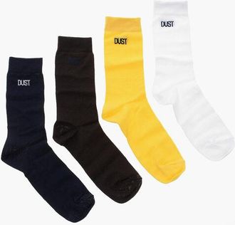 DUST Cotton Socks 4-Pack with Jacquard Logo size Unica